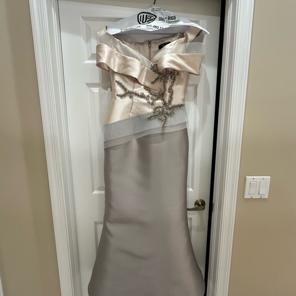 Terani Couture - 2011M2159 Off-Shoulder Mermaid Mother of the Bride Dress - Picture 12 of 12